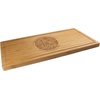 image:imageBambooMN Custom Laser Engraved Bamboo Cutting Board  Couple Initials in Heart  1 Piece  11 x 11 x 075 GroovedFloral Circle w Family Name