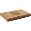 image:imageBambooMN Custom Laser Engraved Bamboo Cutting Board  Couple Initials in Heart  1 Piece  11 x 11 x 075 GroovedFloral Circle w Family Name
