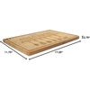 image:imageBambooMN Custom Laser Engraved Bamboo Cutting Board  Couple Initials in Heart  1 Piece  11 x 11 x 075 GroovedKitchen Utensils w Family Name