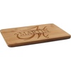 image:imageBambooMN Custom Laser Engraved Bamboo Cutting Board  Couple Initials in Heart  1 Piece  11 x 11 x 075 GroovedName  Letter Brushed Style