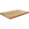 image:imageBambooMN Custom Laser Engraved Bamboo Cutting Board  Couple Initials in Heart  1 Piece  11 x 11 x 075 GroovedPremium Quality