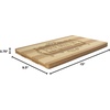 image:imageBambooMN Custom Laser Engraved Bamboo Cutting Board  Couple Initials in Heart  1 Piece  11 x 11 x 075 GroovedPremium Quality