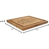 image:imageBambooMN Custom Laser Engraved Bamboo Cutting Board  Couple Initials in Heart  1 Piece  11 x 11 x 075 GroovedPremium Quality