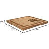 image:imageBambooMN Custom Laser Engraved Bamboo Cutting Board  Couple Initials in Heart  1 Piece  11 x 11 x 075 GroovedRepublican Name