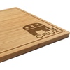 image:imageBambooMN Custom Laser Engraved Bamboo Cutting Board  Couple Initials in Heart  1 Piece  11 x 11 x 075 GroovedRepublican Name
