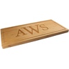 image:imageBambooMN Custom Laser Engraved Bamboo Cutting Board  Couple Initials in Heart  1 Piece  11 x 11 x 075 GroovedSimple Block Font Monogram