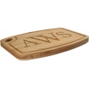 image:imageBambooMN Custom Laser Engraved Bamboo Cutting Board  Couple Initials in Heart  1 Piece  11 x 11 x 075 GroovedSimple Block Font Monogram