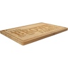 image:imageBambooMN Custom Laser Engraved Bamboo Cutting Board  Couple Initials in Heart  1 Piece  11 x 11 x 075 GroovedSimple Family Name