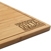 image:imageBambooMN Custom Laser Engraved Bamboo Cutting Board  Couple Initials in Heart  1 Piece  11 x 11 x 075 GroovedStraight Outta the Kitchen