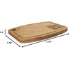 image:imageBambooMN Custom Laser Engraved Bamboo Cutting Board  Couple Initials in Heart  1 Piece  11 x 11 x 075 GroovedStraight Outta the Kitchen