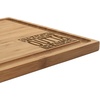 image:imageBambooMN Custom Laser Engraved Bamboo Cutting Board  Couple Initials in Heart  1 Piece  11 x 11 x 075 GroovedStraight Outta the Kitchen
