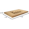image:imageBambooMN Custom Laser Engraved Bamboo Cutting Board  Couple Initials in Heart  1 Piece  11 x 11 x 075 GroovedThe Grillfather