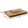 image:imageBambooMN Custom Laser Engraved Bamboo Cutting Board  Couple Initials in Heart  1 Piece  11 x 11 x 075 GroovedThe Grillfather
