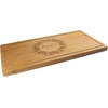 image:imageBambooMN Custom Laser Engraved Bamboo Cutting Board  Couple Initials in Heart  1 Piece  11 x 11 x 075 GroovedThick Swirl Circle