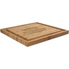 image:imageBambooMN Custom Laser Engraved Bamboo Cutting Board  Couple Initials in Heart  1 Piece  11 x 11 x 075 GroovedWestern Flourish