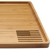 image:imageBambooMN Custom Laser Engraved Bamboo Serving Tray  A Family Story  17 x 13 x 075  Square Edge  1 PieceAmerican Flag