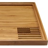 image:imageBambooMN Custom Laser Engraved Bamboo Serving Tray  A Family Story  17 x 13 x 075  Square Edge  1 PieceAmerican Flag