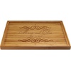 image:imageBambooMN Custom Laser Engraved Bamboo Serving Tray  A Family Story  17 x 13 x 075  Square Edge  1 PieceCouple Names W Swirl Frame