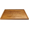 image:imageBambooMN Custom Laser Engraved Bamboo Serving Tray  A Family Story  17 x 13 x 075  Square Edge  1 PieceCouple Names W Swirl Frame