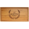 image:imageBambooMN Custom Laser Engraved Bamboo Serving Tray  A Family Story  17 x 13 x 075  Square Edge  1 PieceFamily Laurel