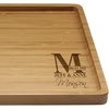 image:imageBambooMN Custom Laser Engraved Bamboo Serving Tray  A Family Story  17 x 13 x 075  Square Edge  1 PieceFamily Name  Letter   Date