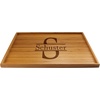 image:imageBambooMN Custom Laser Engraved Bamboo Serving Tray  A Family Story  17 x 13 x 075  Square Edge  1 PieceFamily Name W Letter