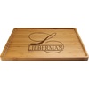 image:imageBambooMN Custom Laser Engraved Bamboo Serving Tray  A Family Story  17 x 13 x 075  Square Edge  1 PieceFamily Name W Script Letter