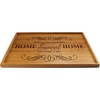 image:imageBambooMN Custom Laser Engraved Bamboo Serving Tray  A Family Story  17 x 13 x 075  Square Edge  1 PieceHome Sweet Home