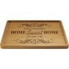 image:imageBambooMN Custom Laser Engraved Bamboo Serving Tray  A Family Story  17 x 13 x 075  Square Edge  1 PieceHome Sweet Home