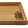image:imageBambooMN Custom Laser Engraved Bamboo Serving Tray  A Family Story  17 x 13 x 075  Square Edge  1 PieceMr  Mrs Square