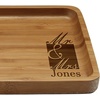 image:imageBambooMN Custom Laser Engraved Bamboo Serving Tray  A Family Story  17 x 13 x 075  Square Edge  1 PieceMr  Mrs Square