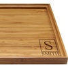 image:imageBambooMN Custom Laser Engraved Bamboo Serving Tray  A Family Story  17 x 13 x 075  Square Edge  1 PieceSquare Light Monogramstyle