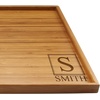 image:imageBambooMN Custom Laser Engraved Bamboo Serving Tray  A Family Story  17 x 13 x 075  Square Edge  1 PieceSquare Light Monogramstyle