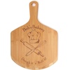 image:imageBambooMN Custom Laser Engraved Small Wooden OvenPizza Peel Paddle  17x12x05  PizzeriaBakery