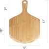 image:imageBambooMN Custom Laser Engraved Small Wooden OvenPizza Peel Paddle  17x12x05  PizzeriaBistro