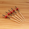 image:imageBambooMN Decorative Ball End Cocktail Fruit Sandwich Picks Skewers for Catered Events Holidays Restaurants or Buffets Party Supplies  275 Assorted 1000 PiecesRed