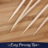 image:imageBambooMN Decorative Ball End Cocktail Fruit Sandwich Picks Skewers for Catered Events Holidays Restaurants or Buffets Party Supplies  39 Blue 1000 PcsClear