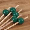 image:imageBambooMN Decorative Ball End Cocktail Fruit Sandwich Picks Skewers for Catered Events Holidays Restaurants or Buffets Party Supplies  39 Blue 1000 PcsGreen