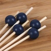 image:imageBambooMN Decorative Ball End Cocktail Fruit Sandwich Picks Skewers for Catered Events Holidays Restaurants or Buffets Party Supplies  39 Silver 300 PcsBlue