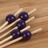 image:imageBambooMN Decorative Ball End Cocktail Fruit Sandwich Picks Skewers for Catered Events Holidays Restaurants or Buffets Party Supplies  39 Silver 300 PcsPurple