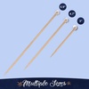image:imageBambooMN Decorative Ball End Cocktail Fruit Sandwich Picks Skewers for Catered Events Holidays Restaurants or Buffets Party Supplies  39 Silver 300 PcsClear
