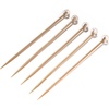 image:imageBambooMN Decorative Ball End Cocktail Fruit Sandwich Picks Skewers for Catered Events Holidays Restaurants or Buffets Party Supplies  39 Silver 300 PcsClear