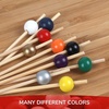 image:imageBambooMN Decorative Ball End Cocktail Fruit Sandwich Picks Skewers for Catered Events Holidays Restaurants or Buffets Party Supplies  47 Blue 100 pcsBlack
