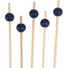 image:imageBambooMN Decorative Ball End Cocktail Fruit Sandwich Picks Skewers for Catered Events Holidays Restaurants or Buffets Party Supplies  47 Blue 100 pcsBlue