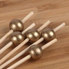 image:imageBambooMN Decorative Ball End Cocktail Fruit Sandwich Picks Skewers for Catered Events Holidays Restaurants or Buffets Party Supplies  47 Blue 100 pcsGold