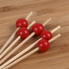 image:imageBambooMN Decorative Ball End Cocktail Fruit Sandwich Picks Skewers for Catered Events Holidays Restaurants or Buffets Party Supplies  47 Blue 100 pcsRed