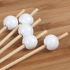 image:imageBambooMN Decorative Ball End Cocktail Fruit Sandwich Picks Skewers for Catered Events Holidays Restaurants or Buffets Party Supplies  47 Blue 100 pcsWhite