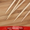 image:imageBambooMN Decorative Ball End Cocktail Fruit Sandwich Picks Skewers for Catered Events Holidays Restaurants or Buffets Party Supplies  47 Blue 100 pcsWhite