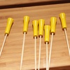 image:imageBambooMN Decorative Golf Tee Bamboo Cocktail Sandwich Skewer Picks  675  White  100 PiecesYellow