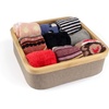 image:imageBambooMN Dresser Drawer Organizer Bamboo  3 Cells  GrayGray